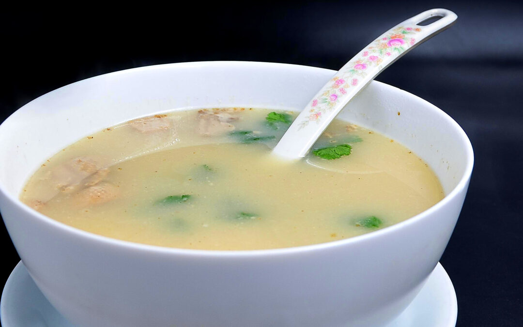Chicken vermicelli soup