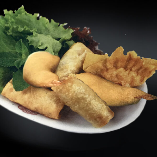 Assortment of spring rolls