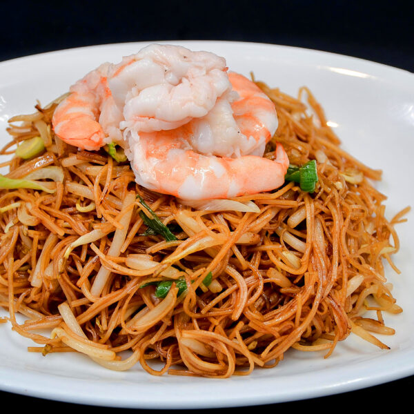 Fried noodles with shrimps